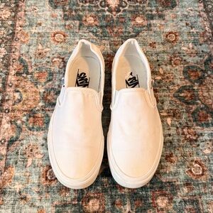 Vans white Slip-On Shoes women’s 8.5